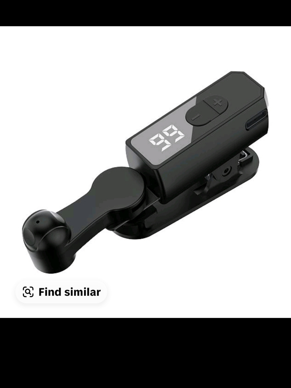 Wireless Heart Clicker with LED Display - Black